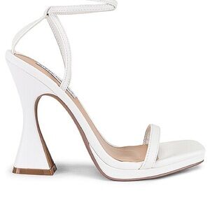 Steve Madden White Strappy Heels